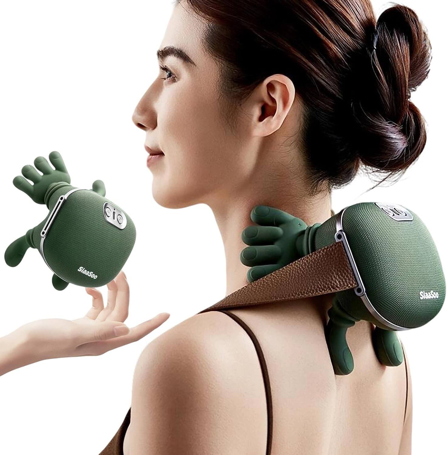 ZenBuddy Smart Massage Robot — in use on neck and shoulders